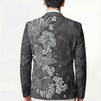 Pauli Hawai'i Hibiscus Blazer Polynesian Tribal Tattoo Pattern Floral Elements