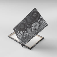 Pauli Hawai'i Hibiscus Canvas Wall Art Polynesian Tribal Tattoo Pattern Floral Elements