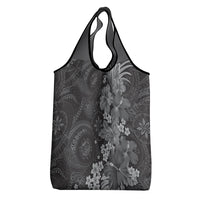 Pauli Hawai'i Hibiscus Grocery Bag Polynesian Tribal Tattoo Pattern Floral Elements