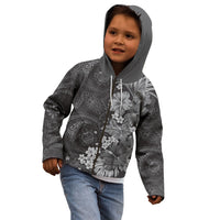 Pauli Hawai'i Hibiscus Kid Hoodie Polynesian Tribal Tattoo Pattern Floral Elements