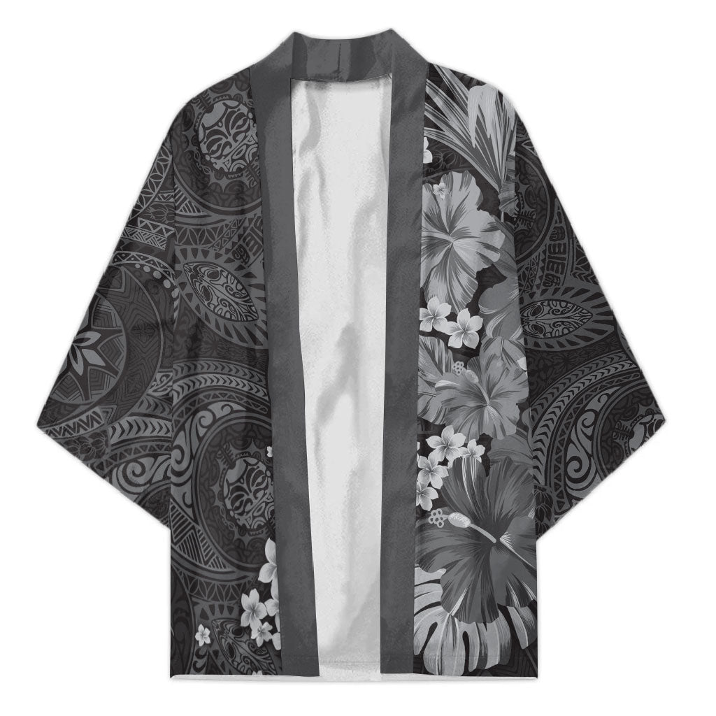 Pauli Hawai'i Hibiscus Kimono Polynesian Tribal Tattoo Pattern Floral Elements