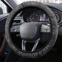 Pauli Hawai'i Hibiscus Steering Wheel Cover Polynesian Tribal Tattoo Pattern Floral Elements