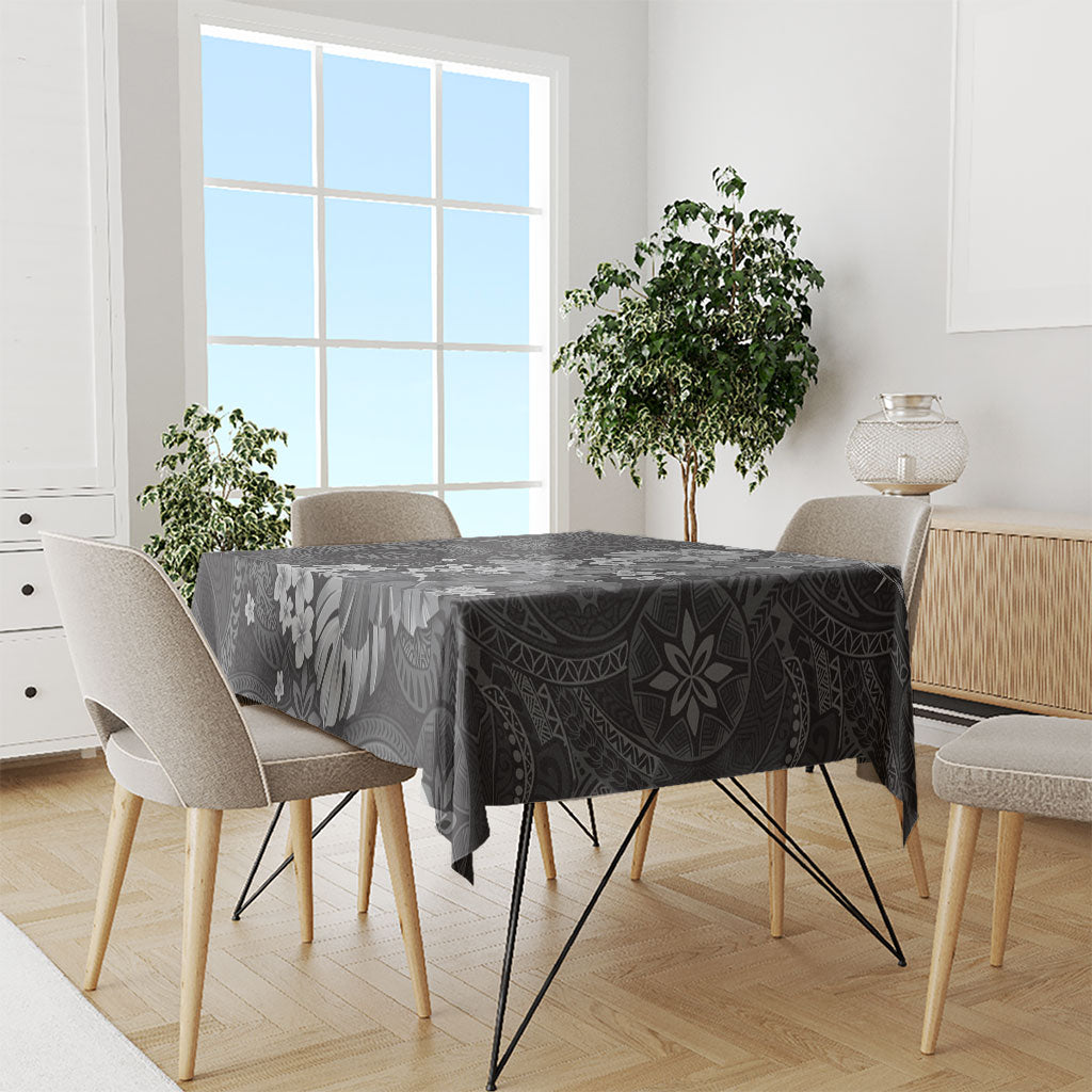 Pauli Hawai'i Hibiscus Tablecloth Polynesian Tribal Tattoo Pattern Floral Elements