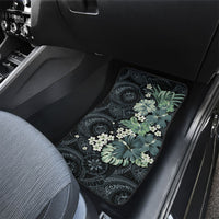 Pauliuli Hawai'i Hibiscus Car Mats Polynesian Tribal Tattoo Pattern Floral Elements