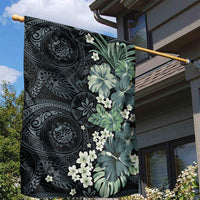 Pauliuli Hawai'i Hibiscus Garden Flag Polynesian Tribal Tattoo Pattern Floral Elements