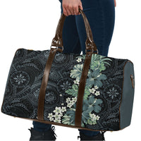 Pauliuli Hawai'i Hibiscus Travel Bag Polynesian Tribal Tattoo Pattern Floral Elements