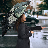 Pauliuli Hawai'i Hibiscus Umbrella Polynesian Tribal Tattoo Pattern Floral Elements