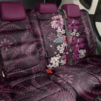 Poni Mama Hawai'i Hibiscus Back Car Seat Cover Polynesian Tribal Tattoo Pattern Floral Elements