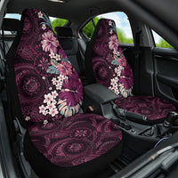Poni Mama Hawai'i Hibiscus Car Seat Cover Polynesian Tribal Tattoo Pattern Floral Elements