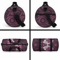 Poni Mama Hawai'i Hibiscus Duffle Bag Polynesian Tribal Tattoo Pattern Floral Elements LT9 - Polynesian Pride