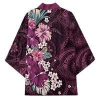 Poni Mama Hawai'i Hibiscus Kimono Polynesian Tribal Tattoo Pattern Floral Elements