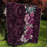 Poni Mama Hawai'i Hibiscus Quilt Polynesian Tribal Tattoo Pattern Floral Elements