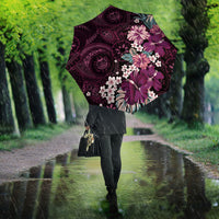 Poni Mama Hawai'i Hibiscus Umbrella Polynesian Tribal Tattoo Pattern Floral Elements