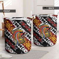 Papua New Guinea Bird Drum Laundry Basket Papuan Batik Motif
