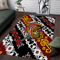 Papua New Guinea Bird Drum Area Rug Papuan Batik Motif