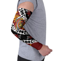 Personalised Papua New Guinea Bird Drum Arm Sleeves Papuan Batik Motif