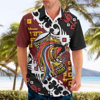 Personalised Papua New Guinea Bird Drum Hawaiian Shirt Papuan Batik Motif