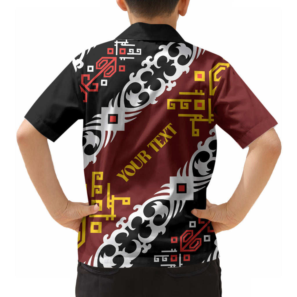 Personalised Papua New Guinea Bird Drum Hawaiian Shirt Papuan Batik Motif