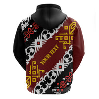 Personalised Papua New Guinea Bird Drum Hoodie Papuan Batik Motif