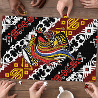 Papua New Guinea Bird Drum Puzzle Papuan Batik Motif