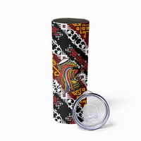 Papua New Guinea Bird Drum Skinny Tumbler Papuan Batik Motif