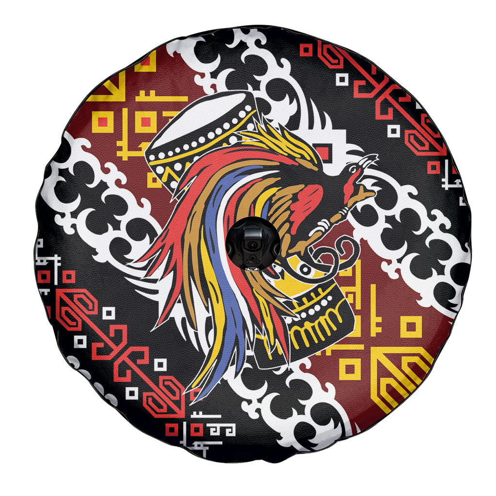 Papua New Guinea Bird Drum Spare Tire Cover Papuan Batik Motif