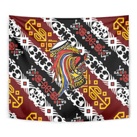 Papua New Guinea Bird Drum Tapestry Papuan Batik Motif