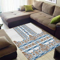 Papua New Guinea Bird Ethnic Area Rug Papuan Batik Inspired Pattern