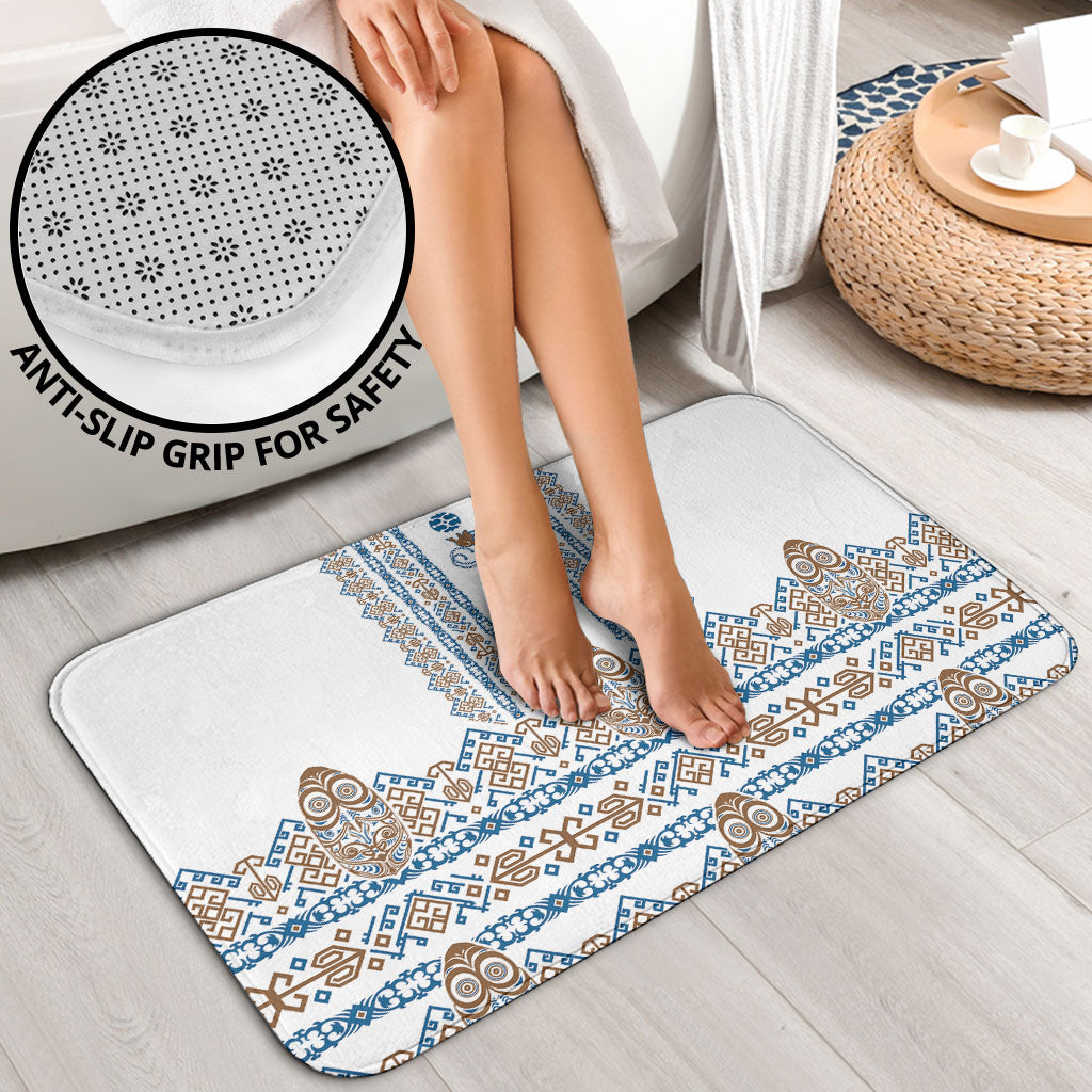 Papua New Guinea Bird Ethnic Bathroom Set Papuan Batik Inspired Pattern