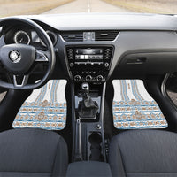 Personalised Papua New Guinea Bird Ethnic Car Mats Papuan Batik Inspired Pattern