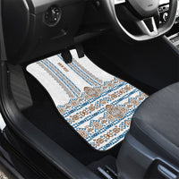 Personalised Papua New Guinea Bird Ethnic Car Mats Papuan Batik Inspired Pattern