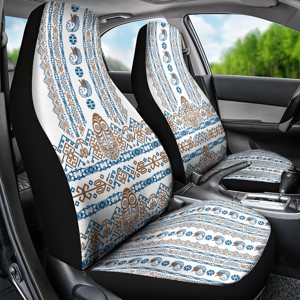 Papua New Guinea Bird Ethnic Car Seat Cover Papuan Batik Inspired Pattern