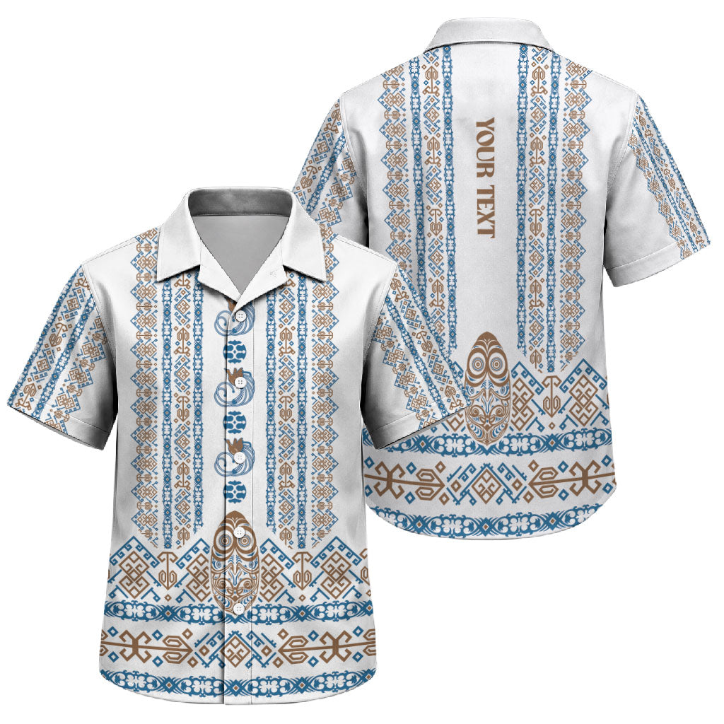 Personalised Papua New Guinea Bird Ethnic Family Matching Puletasi and Hawaiian Shirt Papuan Batik Inspired Pattern