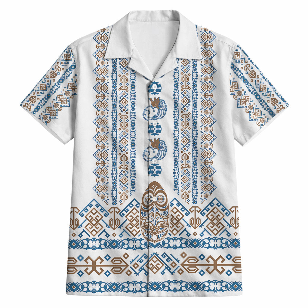 Personalised Papua New Guinea Bird Ethnic Hawaiian Shirt Papuan Batik Inspired Pattern