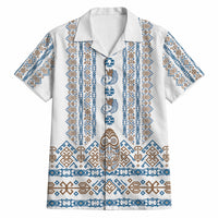Personalised Papua New Guinea Bird Ethnic Hawaiian Shirt Papuan Batik Inspired Pattern