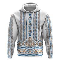 Personalised Papua New Guinea Bird Ethnic Hoodie Papuan Batik Inspired Pattern