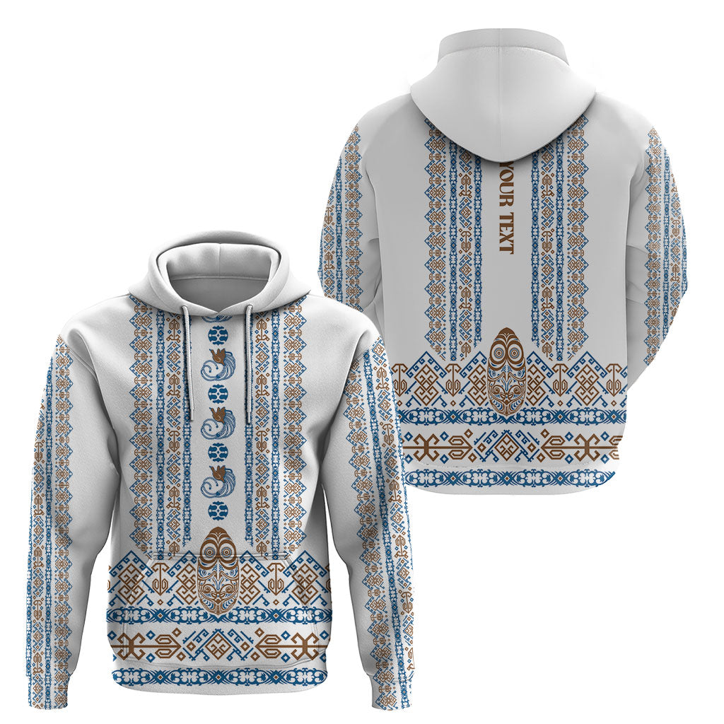 Personalised Papua New Guinea Bird Ethnic Hoodie Papuan Batik Inspired Pattern