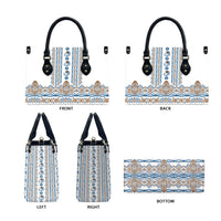 Papua New Guinea Bird Ethnic Leather Bag Papuan Batik Inspired Pattern