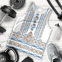 Personalised Papua New Guinea Bird Ethnic Men Tank Top Papuan Batik Inspired Pattern