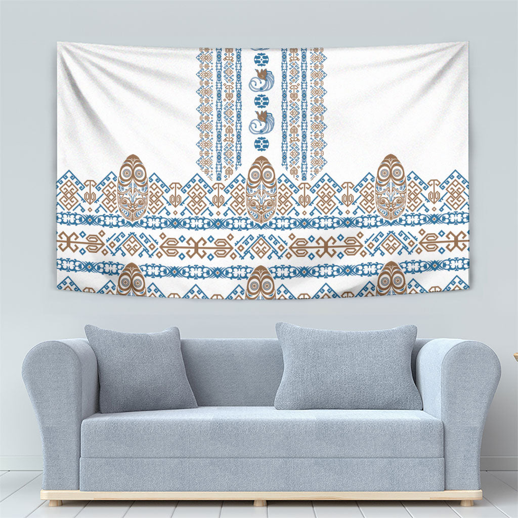 Papua New Guinea Bird Ethnic Tapestry Papuan Batik Inspired Pattern