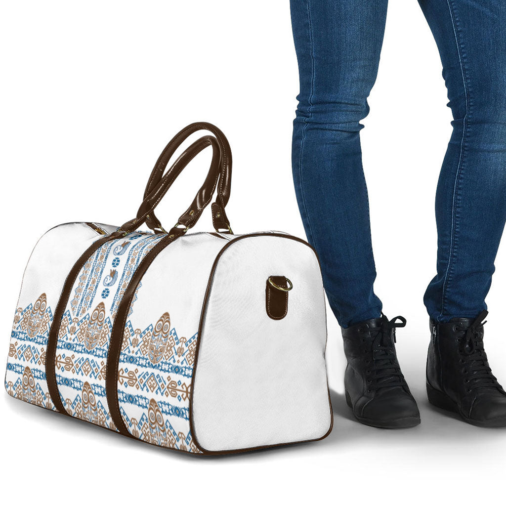 Papua New Guinea Bird Ethnic Travel Bag Papuan Batik Inspired Pattern