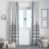 Papua New Guinea Bird Ethnic Window Curtain Papuan Batik Inspired Pattern