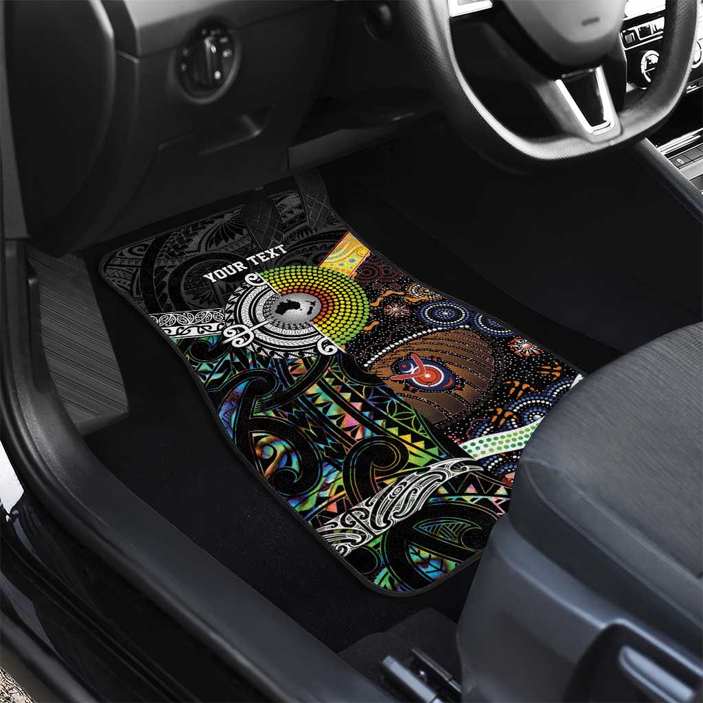 New Zealand and Australia Car Mats Maori Mix Aboriginal Art Style