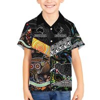 Personalised New Zealand and Australia Hawaiian Shirt Maori Mix Aboriginal Art Style LT9 - Polynesian Pride