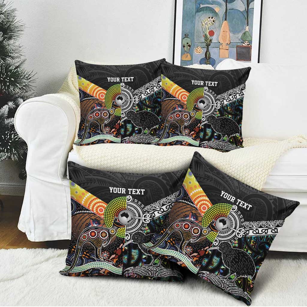 Australia New Zealand Personalised Pillow Cover Maori Aboriginal Art Style - Polynesian Pride