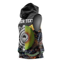 Australia New Zealand Personalised Sleeveless Hoodie Maori Aboriginal Art Style LT9 - Polynesian Pride