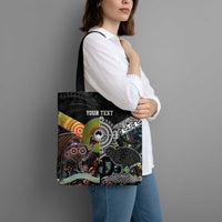 Australia New Zealand Personalised Tote Bag Maori Aboriginal Art Style - Polynesian Pride