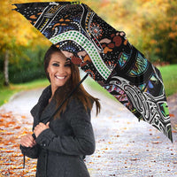 Australia New Zealand Personalised Umbrella Maori Aboriginal Art Style - Polynesian Pride