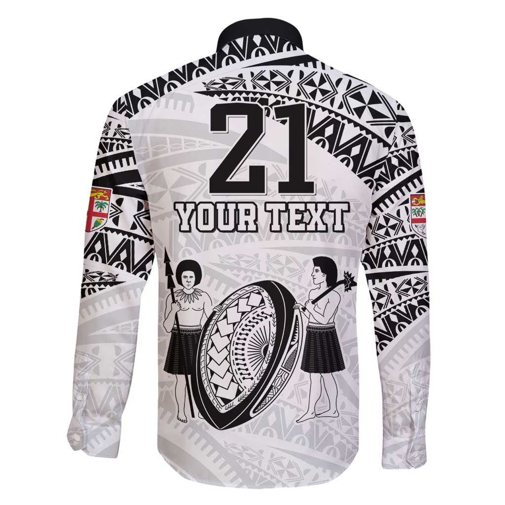 Custom Fiji Rugby Pacific Family Matching Long Sleeve Bodycon Dress and Hawaiian Shirt Polynesian Palm Tattoo