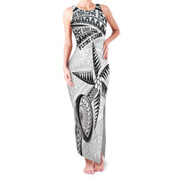 Custom Fiji Rugby Pacific Family Matching Tank Maxi Dress and Hawaiian Shirt Polynesian Palm Tattoo